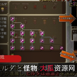 ヒルダ：小游戏之旅833MB塔防游戏，5个区域，怪物交流，勇者协议，7个结果，技能树，经验值，H表情状态，记忆室，放松大脑！