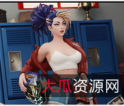 4K3D动漫游戏人物作品集，内存需注意，黑白版本，文件较大